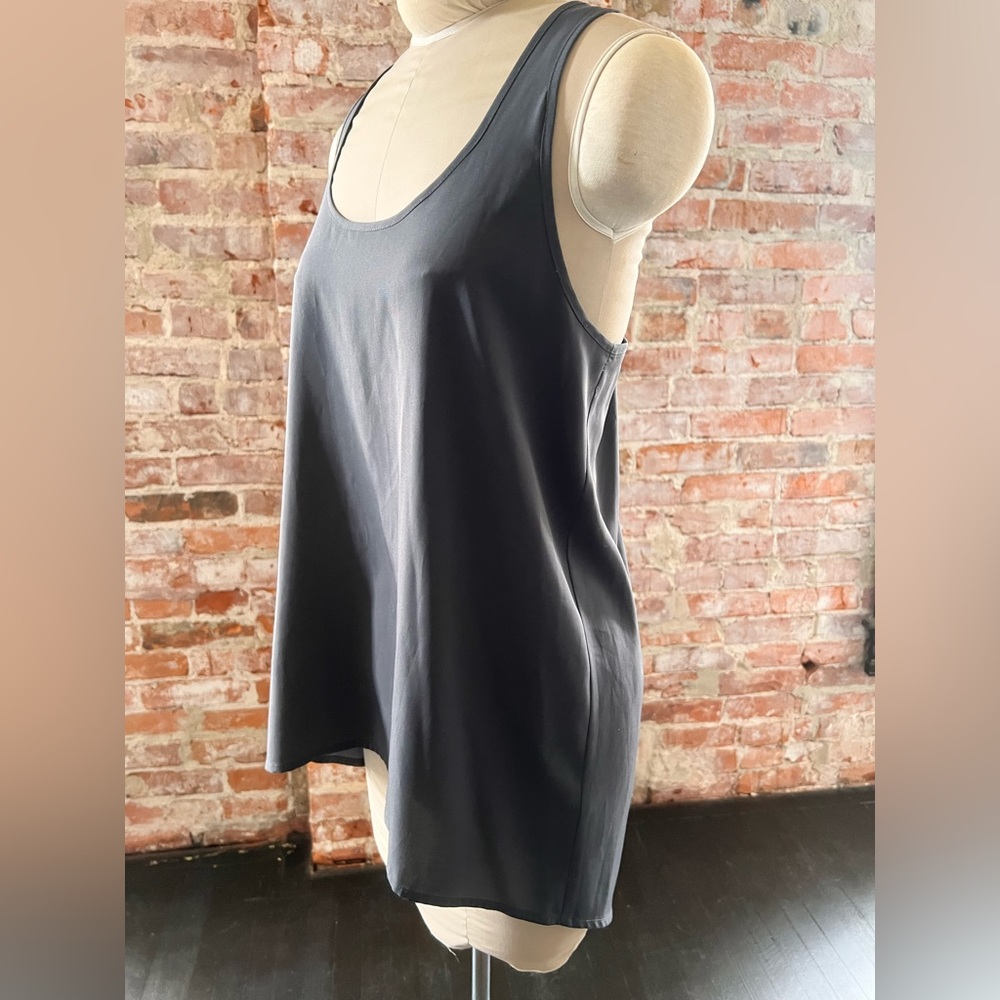 Grey Sheer Racerback Tank - Picture 2 of 9